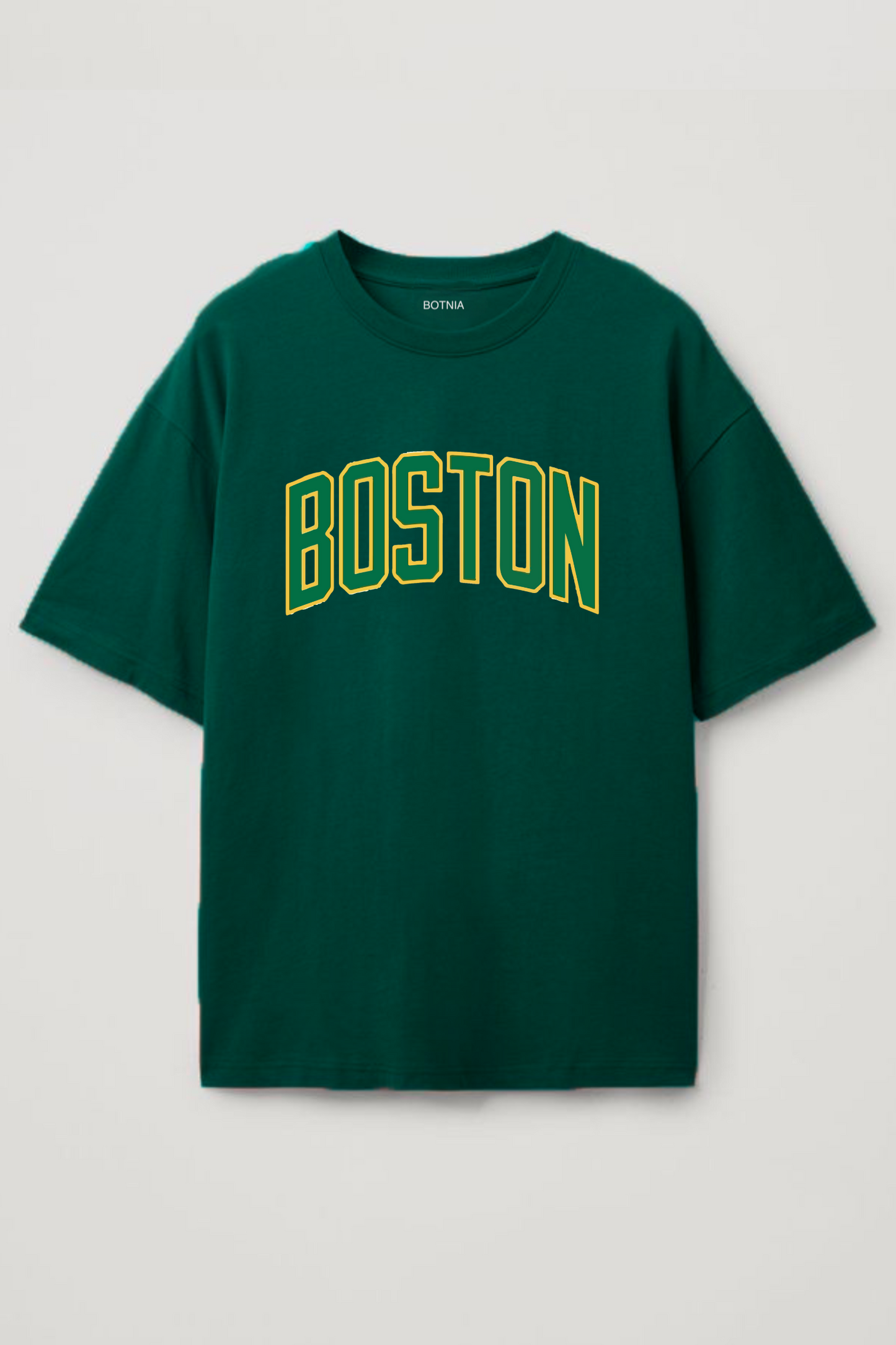 Boston Varsity Graphic T-Shirt – Dark Green | Premium Cotton